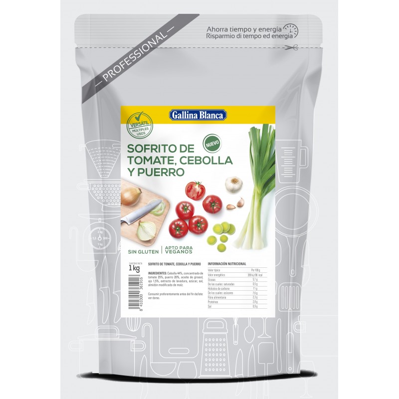 SOFRITO (lt) TOMATE/CEBOLLA/PUERRO 1lt*6u