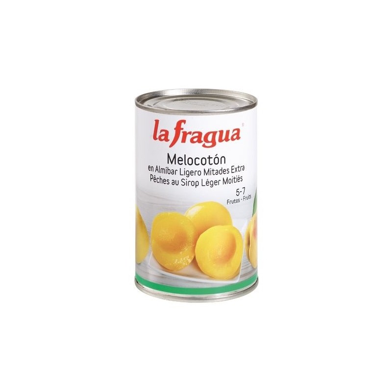 MELOCOTÓN MITADES ALMÍBAR LIGERO LATA