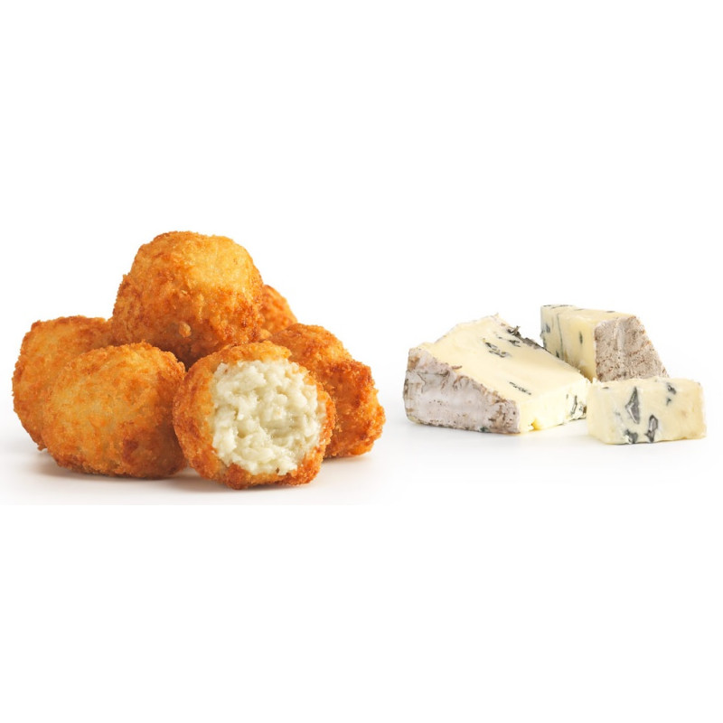 CROQUETA (kg) QUESO AZUL 25gr 4x1kg
