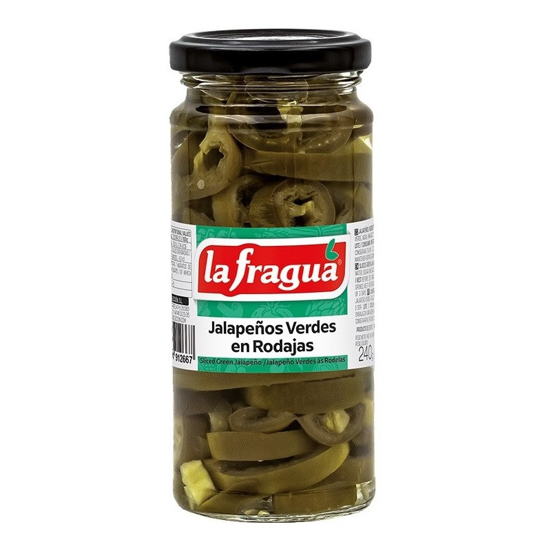 JALAPEÑOS (bt) VERDES RODAJA 240ml*12ud