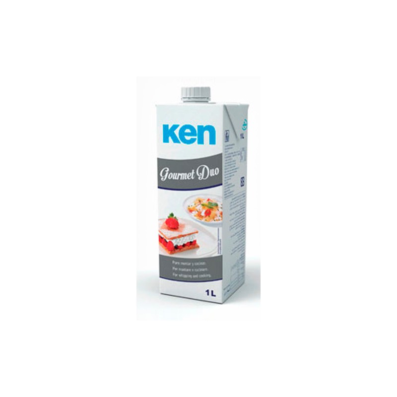 NATA (lt) KEN GOURMET DÚO (gris) 1lt*12u