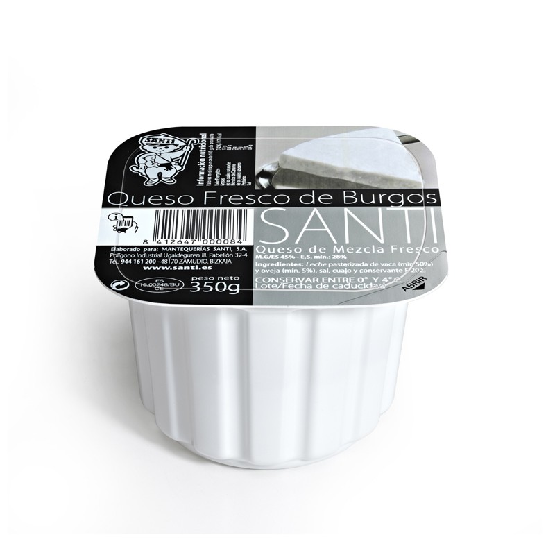 QUESO FRESCO (ud) ENVASADO 350 gr